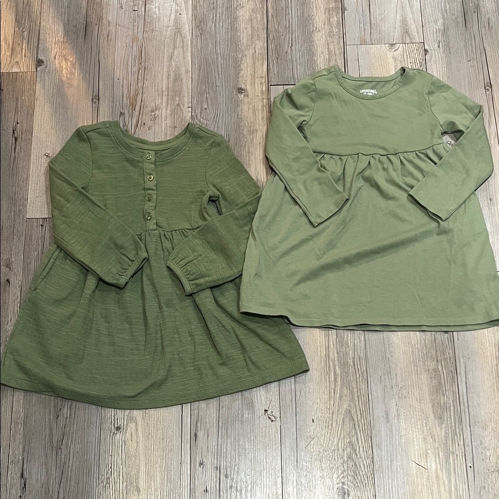 4T Green Casual Dresses
